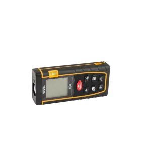 Dalmierz laserowy MASTERTOOL 60m ± 2 mm/m, pamięć 30 620–690 nm, klasa I, IP54, 1, 5 V AAA*2, futerał tekstylny 30-0960