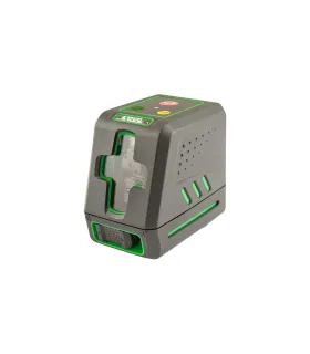 Poziomica laserowa MASTERTOOL 30 m ±0,3 mm/m, H/V/H+V H130°/V130° ±4° GREEN/510 nm, kl. II IP54 AA*4 pokrowiec tekstylny 30-1904
