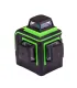 Poziomica laserowa MASTERTOOL 10m ±0,2 mm/m H/V/H+V H360°/2*V360° ±3° GREEN/510 nm kl. II IP54 Li-ion/AA*3 pokrowiec tekstylny 3