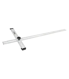 Kątownik krzyżowy do płyt gipsowo-kartonowych MASTERTOOL regulowany, aluminiowy 1270*560 mm, 30-3512