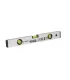 Poziomica aluminiowa MASTERTOOL Reinforced budowlana 40 cm 3 libelki 0, 5 mm/m 0, 03° 34-0403