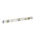 Poziomica aluminiowa MASTERTOOL Reinforced budowlana 60 cm 3 libelki 0, 5 mm/m 0, 03° 34-0603