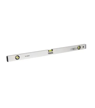 Poziomica aluminiowa MASTERTOOL Reinforced budowlana 80 cm 3 libelki 0, 5 mm/m 0, 03° 34-0803