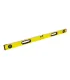 Poziomica aluminiowa MASTERTOOL PROFI budowlana100 cm 3 libelki 0, 5 mm/m 0, 03° gumowe uchwyty 36-1003