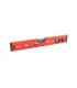 Poziomica budowlana aluminiowa MASTERTOOL PROFI 40 cm 2 libelki 0, 5 mm/m 0, 03° wnęka do montażu na rurach 37-0403