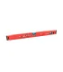 Poziomica budowlana aluminiowa MASTERTOOL PROFI 60 cm 2 libelki 0, 5 mm/m 0, 03° wnęka do montażu na rurach 37-0603