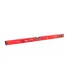 Poziomica budowlana aluminiowa MASTERTOOL PROFI 80 cm 2 libelki 0, 5 mm/m 0, 03° wnęka do montażu na rurach 37-0803