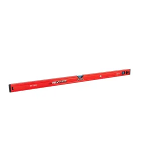 Poziomica budowlana aluminiowa MASTERTOOL PROFI 100 cm 2 libelki 0, 5 mm/m 0, 03° wnęka do montażu na rurach 37-1003