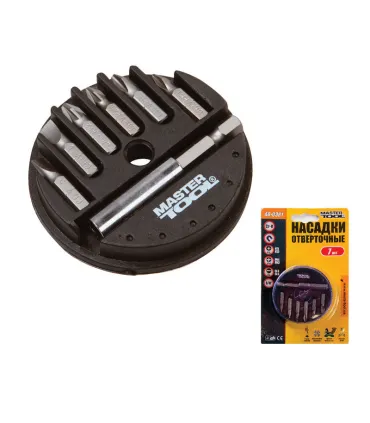 Bity wkrętakowe MASTERTOOL 25 mm 1/4" z uchwytem zestaw 7 szt. 40-0381