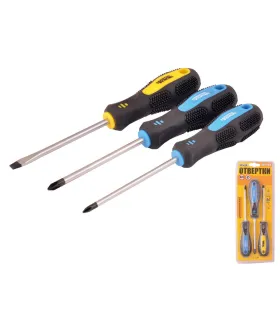 Zestaw wkrętaków MASTERTOOL 3 szt. PH1*100/PH2*100/SL5*100 40-1504