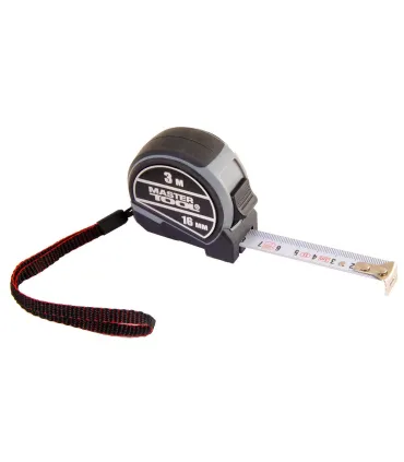 Miara zwijana MASTERTOOL NYLON 3 m*16 mm, blokada i automatyczne zwijanie, autostop 60-3016