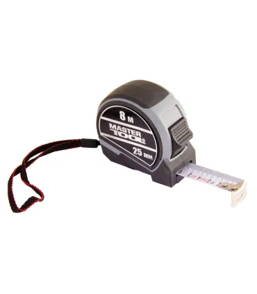 Miara zwijana MASTERTOOL NYLON 8 m*25 mm, blokada i automatyczne zwijanie, autostop 60-8025