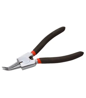 Szczypce do pierścieni zabezpieczających zewnętrznych, zagięte MASTERTOOL Seeger 175 mm C45/HRC 38~48 75-1307