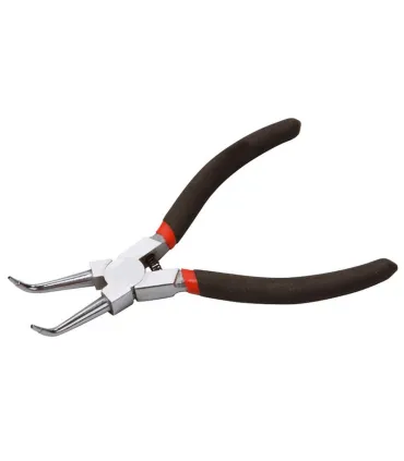Szczypce do pierścieni zabezpieczających wewnętrzne, zagięte MASTERTOOL Seeger 175 mm C45/HRC 38~48 75-1309