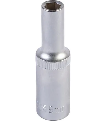 Nasadka nasadowa przedłużona 6-kątna MASTERTOOL 1/2" 9 mm L 78 mm CRV 78-0509