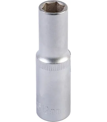 Nasadka wydłużona 6-kątna MASTERTOOL 1/2" 12 mm L 78 mm CRV 78-0512