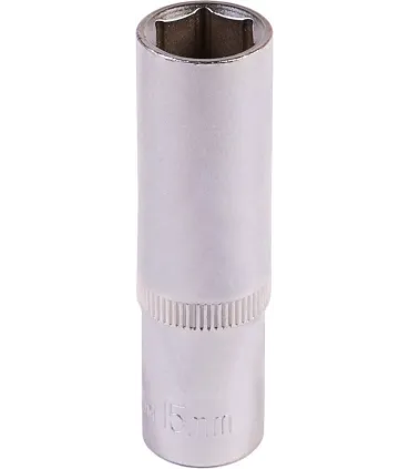 Nasadka nasadowa przedłużona 6-kątna MASTERTOOL 1/2" 15 mm L 78 mm CRV 78-0515