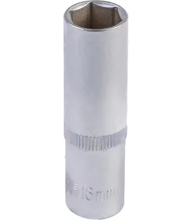 Nasadka nasadowa przedłużona 6-kątna MASTERTOOL 1/2" 16 mm L 78 mm CRV 78-0516