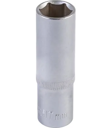 Nasadka nasadowa przedłużona 6-kątna MASTERTOOL 1/2" 17 mm L 78 mm CRV 78-0517