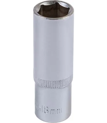Nasadka nasadowa przedłużona 6-kątna MASTERTOOL 1/2" 18 mm L 78 mm CRV 78-0518