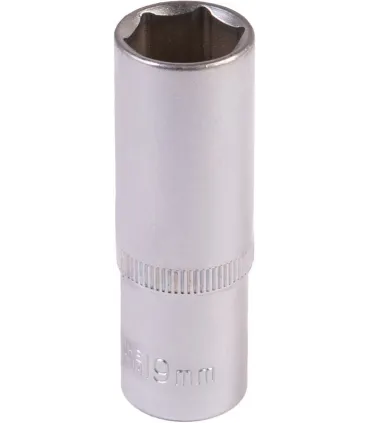 Nasadka nasadowa przedłużona 6-kątna MASTERTOOL 1/2" 19 mm L 78 mm CRV 78-0519
