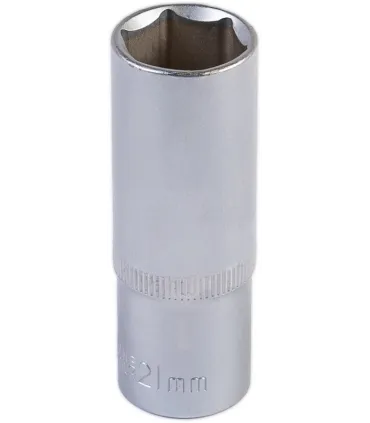 Nasadka nasadowa przedłużona 6-kątna MASTERTOOL 1/2" 21 mm L 78 mm CRV 78-0521