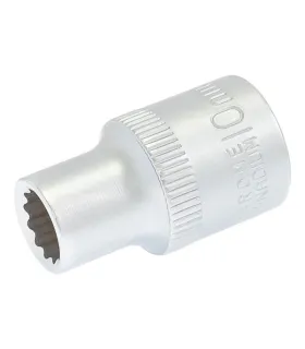 Nasadka 12-kątna MASTERTOOL 1/2" 10 mm L 40 mm CRV 78-0610