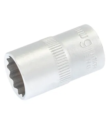 Nasadka 12-kątna MASTERTOOL 1/2" 16 mm L 40 mm CRV 78-0616