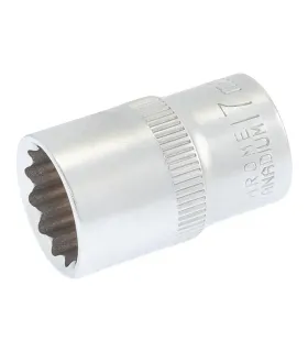 Nasadka 12-kątna MASTERTOOL 1/2" 17 mm L 40 mm CRV 78-0617