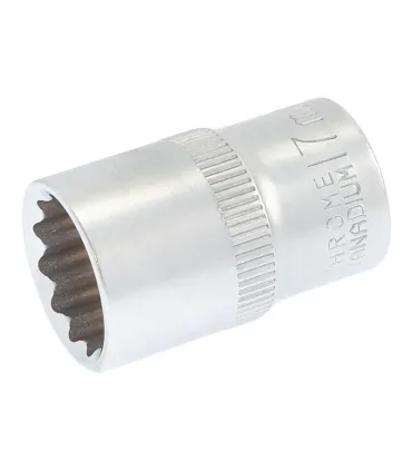 Nasadka 12-kątna MASTERTOOL 1/2" 17 mm L 40 mm CRV 78-0617