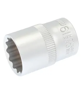 Nasadka 12-kątna MASTERTOOL 1/2" 19 mm L 40 mm CRV 78-0619
