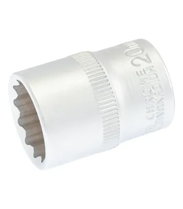Nasadka 12-kątna MASTERTOOL 1/2" 20 mm L 40 mm CRV 78-0620