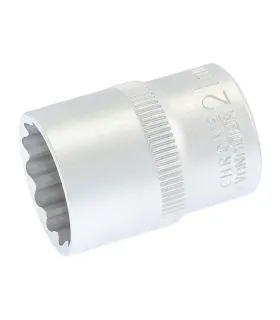 Nasadka 12-kątna MASTERTOOL 1/2" 21 mm L 40 mm CRV 78-0621