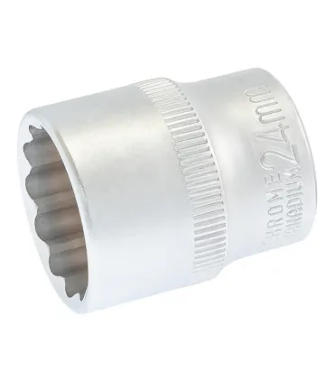 Nasadka 12-kątna MASTERTOOL 1/2" 24 mm L 40 mm CRV 78-0624