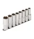 Zestaw nasadek przedłużonych MASTERTOOL 1/2 " 10-22 mm L 78 mm CRV, 8 szt. 78-1208