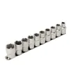Zestaw nasadek MASTERTOOL 1/2 " 8-19 mm L 40 mm CRV, 10 szt. 78-1210