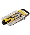 Zestaw nasadek MASTERTOOL PROFI 1/2 " 8-32 mm CrV grzechotka 72T, przedłużka 20 szt. 78-1220