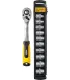 Zestaw nasadek MASTERTOOL 19 mm CRV grzechotka 72T 11 szt. 78-1311