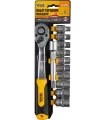 Zestaw nasadek MASTERTOOL 1/2" 8-19 mm CRV grzechotka 72T 12 szt. 8-19 mm CRV grzechotka 72T 12 szt. 78-1312