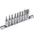Zestaw bitów MASTERTOOL 1/4" TORX T10-T60 9 szt. (T10/15/20/27/30/40/45/50/60) 78-1400