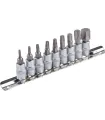 Zestaw bitów MASTERTOOL 1/4" TORX T10-T60 9 szt. (T10/15/20/27/30/40/45/50/60) 78-1400