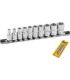 Zestaw nasadek MASTERTOOL 1/4 " 4-13 mm L 25 mm CRV, 10 szt. (4/5/6/7/8/9/10/11/12/13 mm) 78-1410