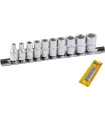 Zestaw nasadek MASTERTOOL 1/4 " 4-13 mm L 25 mm CRV, 10 szt. (4/5/6/7/8/9/10/11/12/13 mm) 78-1410