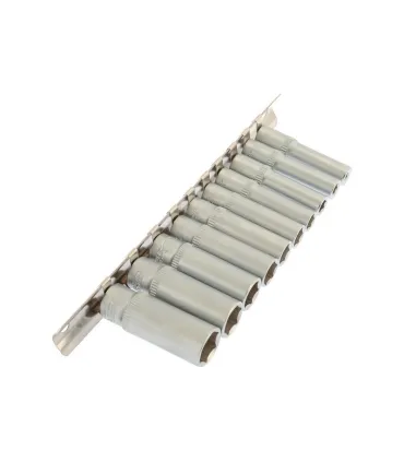 Zestaw nasadek przedłużonych MASTERTOOL 1/4 " 4-13 mm L 48 mm CRV, 10 szt. 78-1411