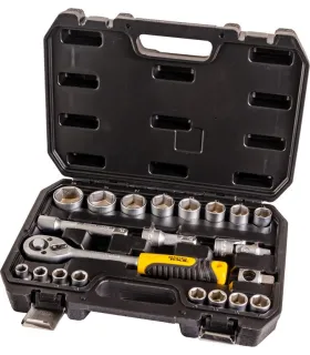 Zestaw nasadek MASTERTOOL 1/2" 10-32 mm CRV grzechotka 72T 21 szt. 10-32 mm CRV grzechotka 72T 21 szt. 78-4021