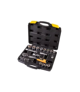 Zestaw nasadek MASTERTOOL PROFI 1/2" 10-32 mm CRV grzechotka 72T 21 szt. 78-4021-PF