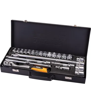 Zestaw nasadek MASTERTOOL PROFI 32 mm CRV grzechotka 72T 24 szt. 78-4124