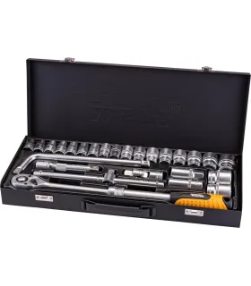 Zestaw nasadek MASTERTOOL PROFI 1/2 "8-32 mm CRV teleskopowa grzechotka 72T 26 szt. 78-4126