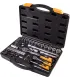 Zestaw nasadek MASTERTOOL PROFI 1/4" - 1/2" CRV grzechotka 72T 72 szt. 78-5072-P