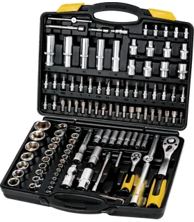 Zestaw nasadek MASTERTOOL PROFI 1/4" - 1/2 " CRV grzechotka 72T 111 szt. 78-5111
